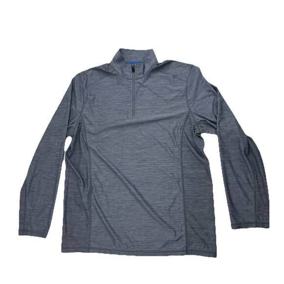 Tommy Bahama Mens S Island Zone Blue Gray 1/4 Zip Pullover Long Sleeve Shirt - Picture 1 of 6